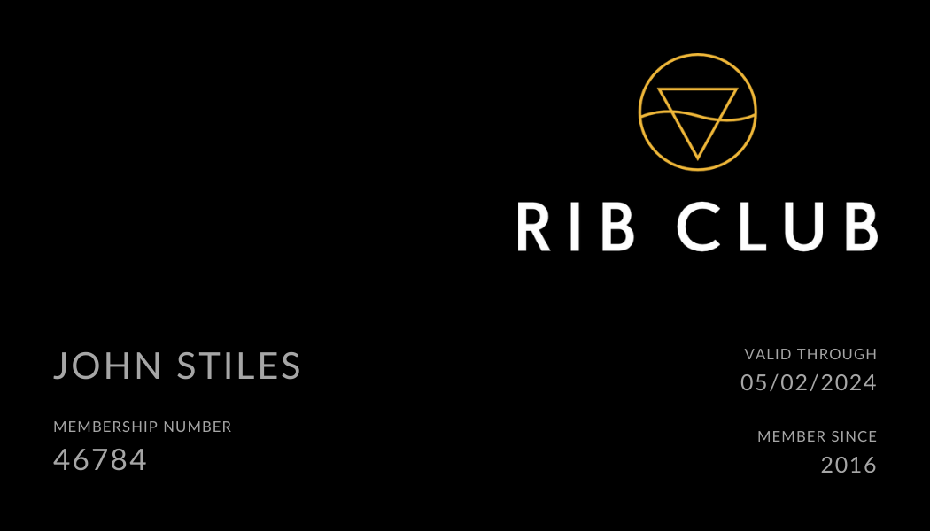 RIB Club Black Card